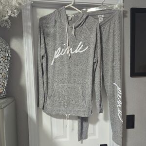 PINK Victoria's Secret Gray Lounge Set